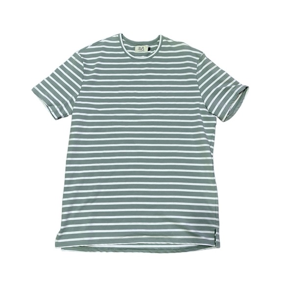 Richie Le Collection Mens Blue and White Striped T-Shirt - L - Picture 1 of 3